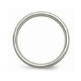 thumbnail image 4 of Bague Alliance pour Homme en Titane Satin 6 mm à Ajustement Confortable avec Incrustation en Argent Sterling, 4 of 6