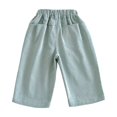 thumbnail image 4 of Angala Infant Boys Active Pants Wide Leg With Pockets Fall Casual Boys Baggy Pants Size 18-24 Months Mint Green, 4 of 7
