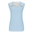 thumbnail image 4 of Tank Tops for Women Slim Fit Camis Summer Sleeveless Tunic Shirts 2025 V Neck Solid Color T-Shirt Going Out Basic Cami Shirt(Light Blue,XL), 4 of 5