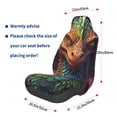 thumbnail image 3 of Wukai Whimsical Dragon Color Cool Full Set Car Seat Covers with Soft Padding Universal Auto Front Seats Protector and Cushion Mat, 3 of 5
