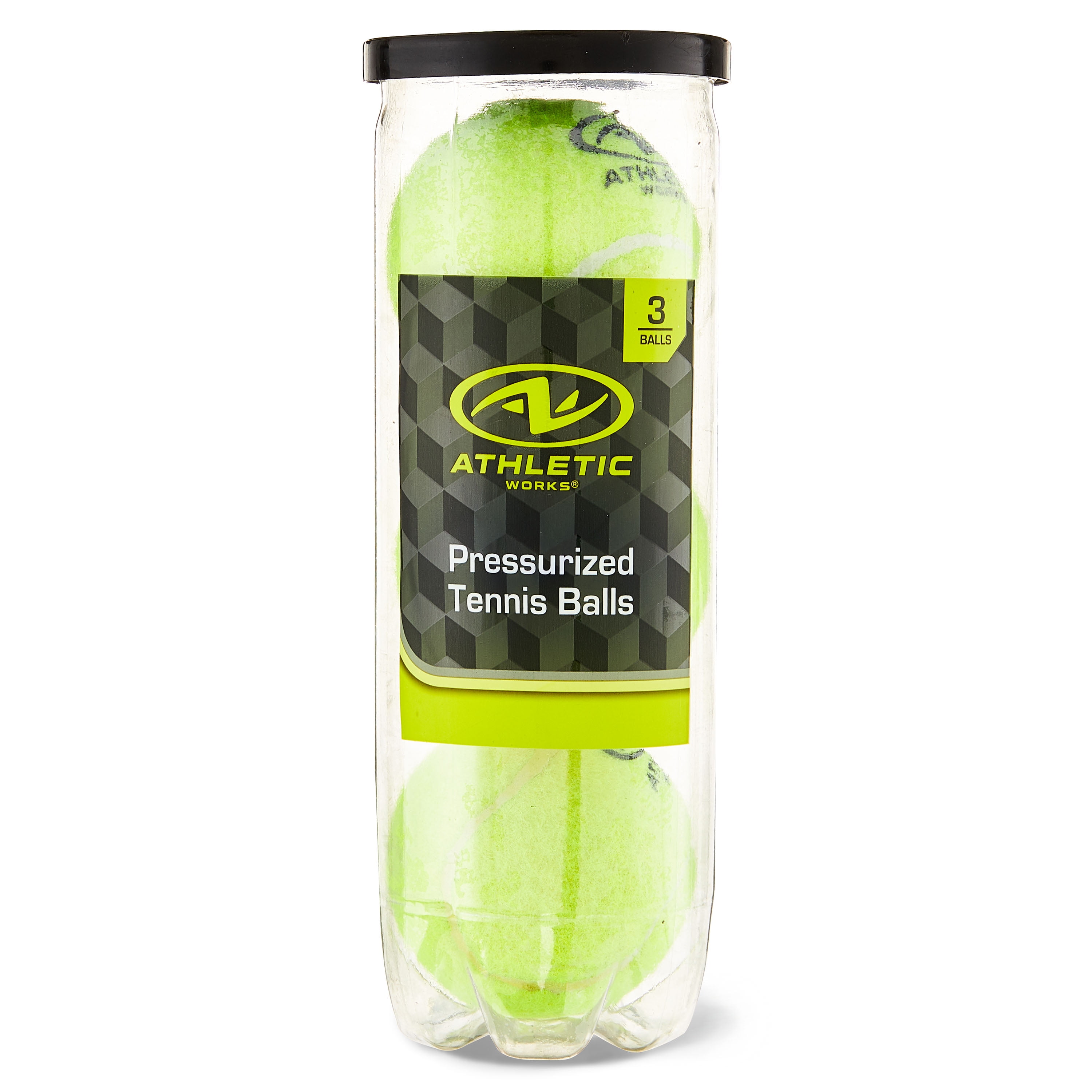 (12 pack) Athletic Works Pressurized Tennis Balls, 3-pack, All Court Use
