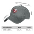 thumbnail image 6 of LNWH Baseball Cap, Outdoor Casual Sports Cap Classic Curved Brim Hat - Adjustable Cowboy Hat, Carp Exotic- Gray, 6 of 8