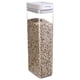 thumbnail image 1 of Recipientes herméticos de almacenamiento de grado alimentario - Botes de plástico para cocina para aperitivos, té, cereales, juego de 4 piezas, apilables y transparentes, 1 of 1