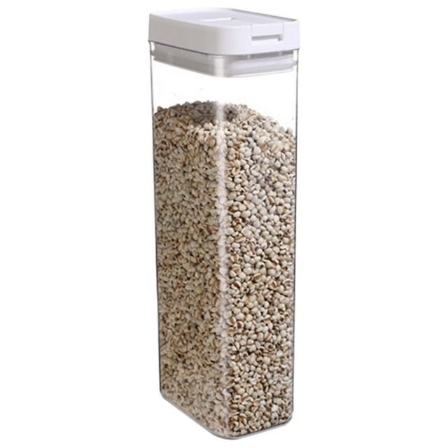 Bigersell Kitchen Storage Containers, Food Storage Containers with Lids Airtight Flour Sugar Storage Containers Plastic Easy Open Canister for Cereal, Pasta, Rice Kitchen Pantry Organization D D
