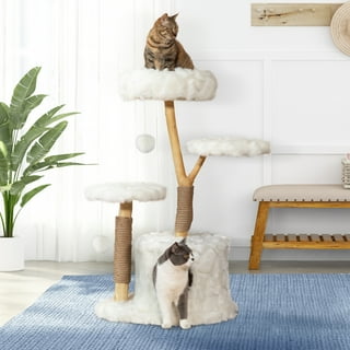 White flower cheap cat tree