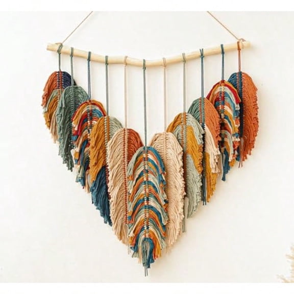 Boho Wall Decor - Large rame Wall Hanging - Boho Bedroom Decor - Tapestry for Bedroom - 31x39 inches