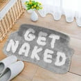 thumbnail image 4 of Lolynie Text Imitation Bathroom Floor Mat - Water Absorbing Entrance Hall Rug, Easy Clean Doormat, 4 of 5