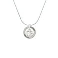 thumbnail image 2 of Delight Jewelry Silvertone Hummingbird Disc Hockey Ring Charm Necklace, 18", 2 of 4