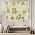 thumbnail image 5 of Yellow Lemons Tapestry for Bedroom Wall Hanging Tapestry, Summer Botanical Fruit Leaves Country Ceiling Backdrop Tapestries Poster Blanket Wall Decor for Teens Room Living Room Dorm 55" x 73", 5 of 8