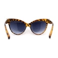 thumbnail image 2 of Iconic Oversize Thick Horn Rim Cat Eye Sunglasses Yellow Tortoise Smoke, 2 of 4