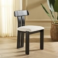 thumbnail image 2 of Safavieh Cayde Modern Wood Dining Side Chairs, Cream / Black, 2 of 8