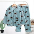 thumbnail image 3 of Pijamas de franela para niño, conjunto de ropa para niño, bata de lana, regalo de Navidad, 2 uds., 3 of 4