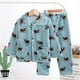 thumbnail image 3 of Pijamas de franela para niño, conjunto de ropa para niño, bata de lana, regalo de Navidad, 2 uds., 3 of 4