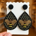 thumbnail image 3 of Zeke Embellished Bee Earring BLACK, 3 of 6