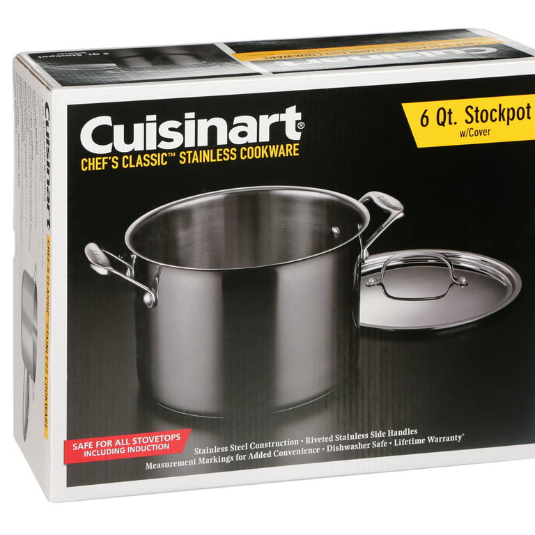 Chef's Classic 6 qt. Stainless Steel Sauce Pot with Lid