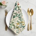thumbnail image 2 of Botanical Print Cloth Napkins, Vintage Plants Herbs Fruit Flower Washable and Reusable Dinner Napkins Set of 4, Table Napkin for Kitchen Party Birthday Wedding Hotel Housewarming 20"x20", 2 of 9