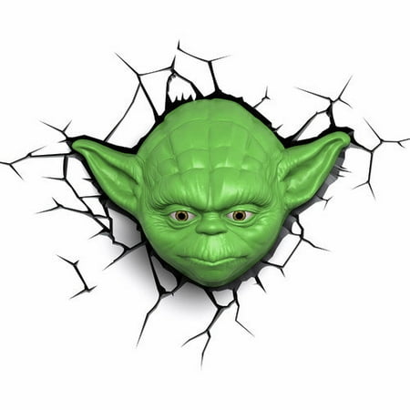 

3D Light FX Star Wars Yoda Face 3D Deco LED Wall Light