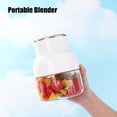 thumbnail image 4 of Portable Blender – USB Rechargeable 800ml Juice Blender with 6 Blades, Mini Juicer Cup for Shakes and Smoothies, for Sports, Travel, Gym, Office (White), 4 of 9