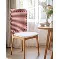 thumbnail image 2 of nqOlkjepod Country Star Chair Covers Set of 6, Decorative Chair Back Cover, Farmhouse Red Buffalo Plaid Rustic Dining Room Chair Slipcovers Removable Chair Protectors Covers for Party Banquet, 2 of 7