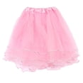 thumbnail image 2 of Women's High Waisted Mini Pleated Skirt Multi Layered Mesh Tulle Ruffle Hem Tutu Skirt Fluffy A-Line Short Skirt For Party Costume Daily Wear, 2 of 4