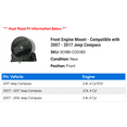 thumbnail image 2 of Front Engine Mount - Compatible with 2007 - 2017 Jeep Compass 2008 2009 2010 2011 2012 2013 2014 2015 2016, 2 of 2