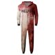 thumbnail image 1 of Family Halloween Pjs Matching Sets Halloween Print Long Sleeve Zippered One Piece Pajama Hooded Jumpsuit Winter Halloween Pjs Family Set, 1 of 3
