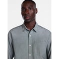 thumbnail image 4 of George Men's Poplin Shirt with Long Sleeves, Sizes S-3XL, LT-4XLT, 2XB-6XB, 4 of 5