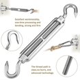 thumbnail image 3 of Shade Sail Fixing Kit,44Pcs Shade Sail Fixing Fixing Kit,304 Stainless Steel Hardware Fixing Accessories Kit, 3 of 5