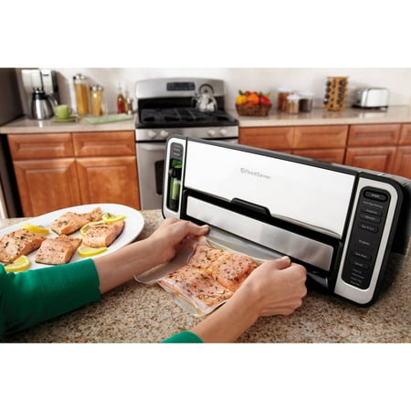 FoodSaver - 2-In-1 Automatic Bag-Making Vacuum Sealing System - Silver/Black