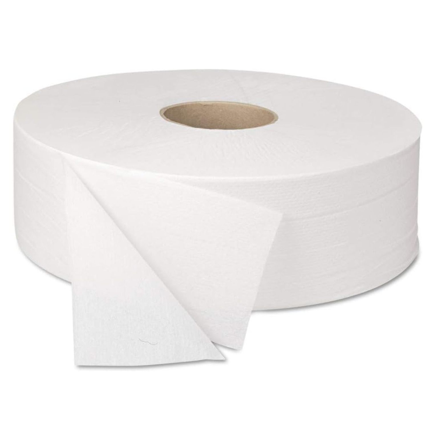 JRT Septic Safe Bath Tissue - Jumbo Roll, 2-Ply, 2000 ft - White, 6 Rolls/Carton - Embossed Toilet Paper for High Traffic Restrooms