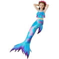 thumbnail image 5 of 5PCS Mermaid Tails for Swimming for Girls Kids Mermaid Swimsuit Costume Princess Bikini Set Bathing Suits High quality, 5 of 5