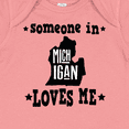thumbnail image 4 of Inktastic Michigan Travel Gift Someone Loves Me Boys or Girls Baby Bodysuit, 4 of 5