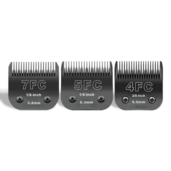 Set de cortapelos de aseo para mascotas DODAER 7FC+5FC+4FC de acero inoxidable
