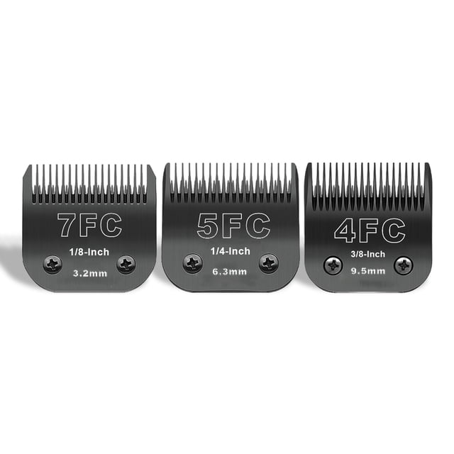 Set de cortapelos de aseo para mascotas DODAER 7FC+5FC+4FC de acero inoxidable