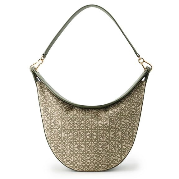Pre-Owned Loewe shoulder bag, Luna jacquard leather, A923PL9X01, LOEWE handbag,