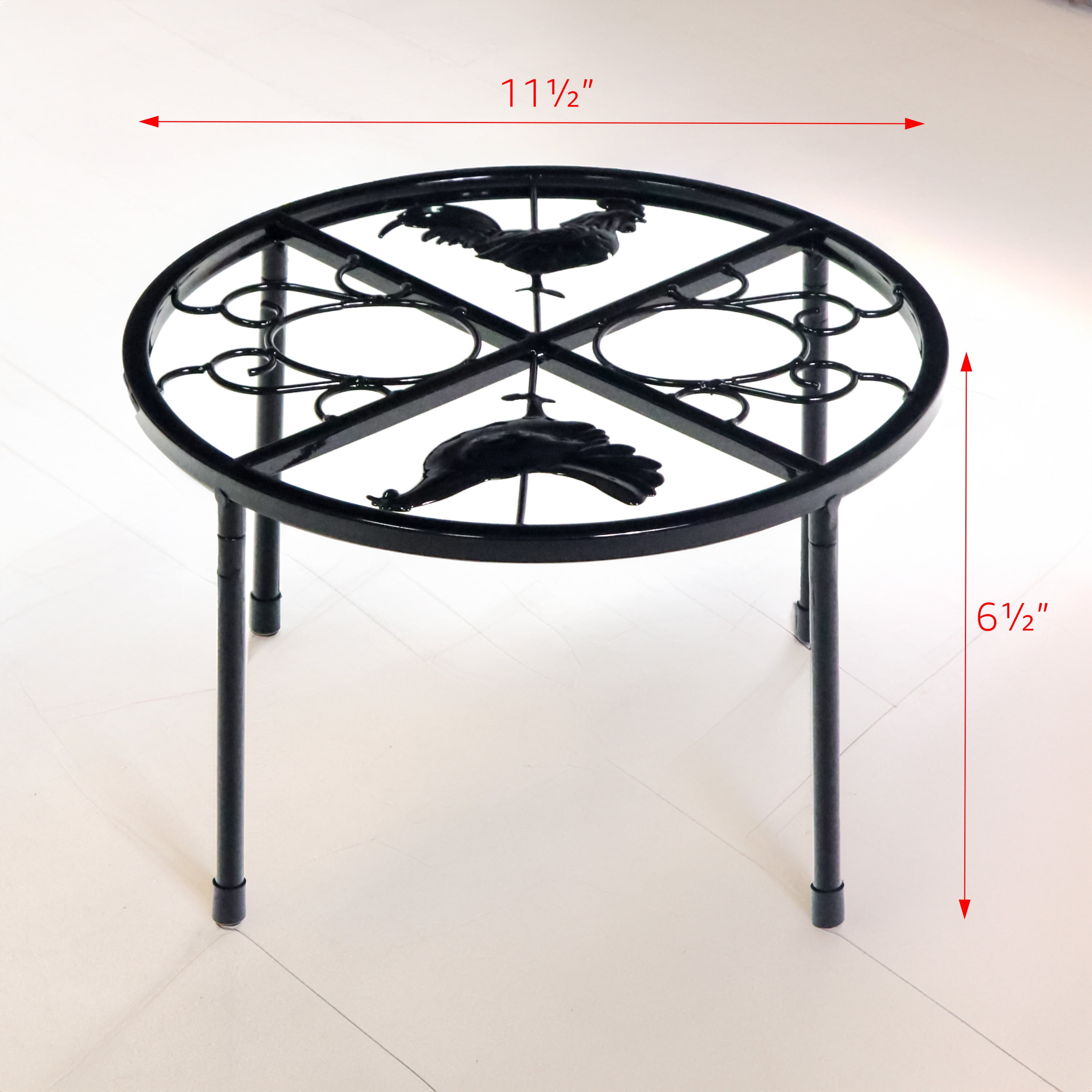 Chicken Feeder Metal Water and Feed Stand (Set of 2)