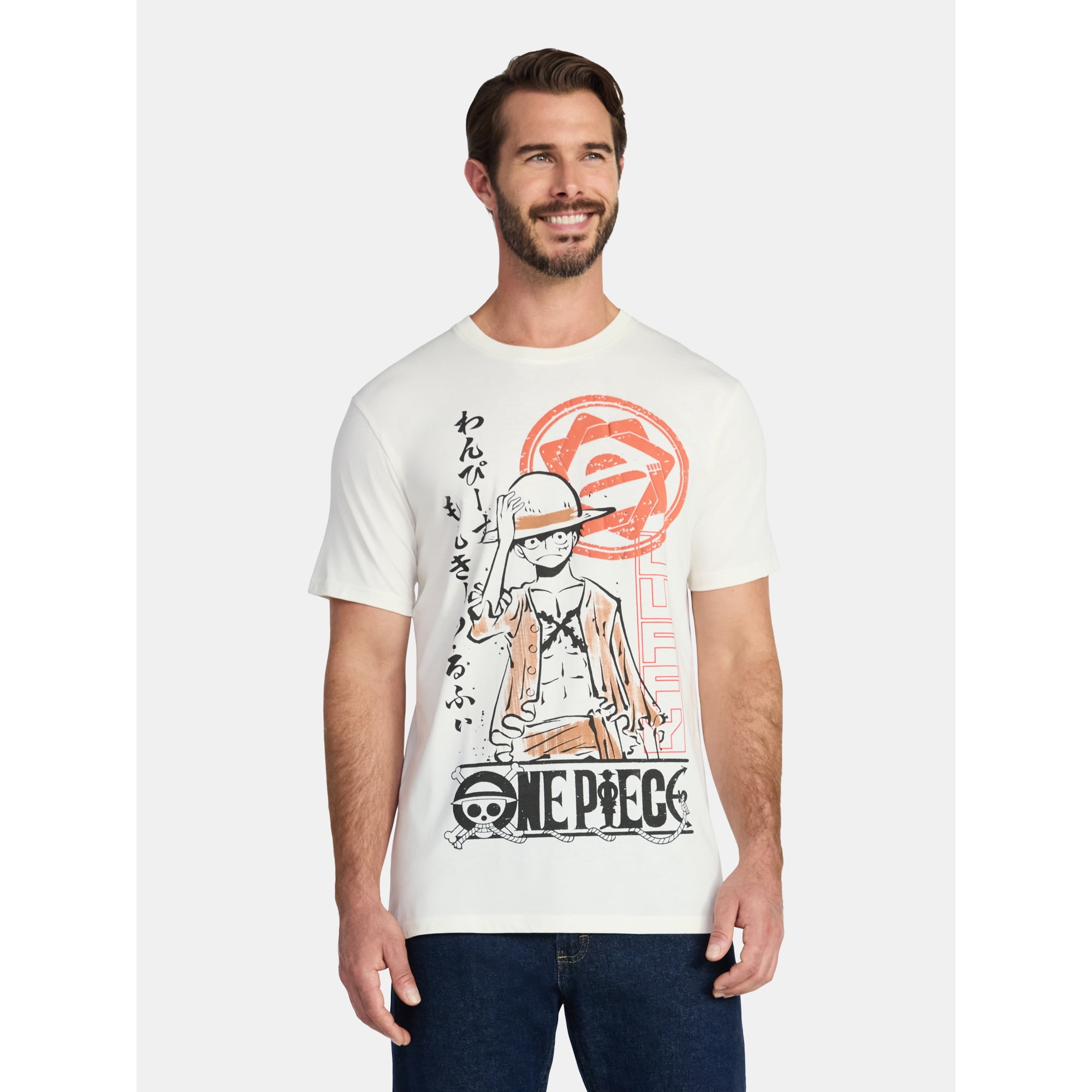 One Piece Men s and Big Men s Graphic Tee  Sizes M-XL