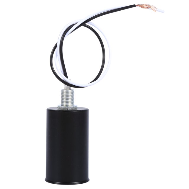 Adaptador de portalámparas con base de rosca E14 de cerámica y cobre, soporte redondo negro para lámpara