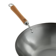 Joyce Chen Classic Series 14-In. Carbon Steel Wok with Birch Handles