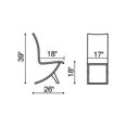 thumbnail image 2 of ZUO Chaise de Salle à Manger Delfin (Lot de 2) Expresso, 2 of 4