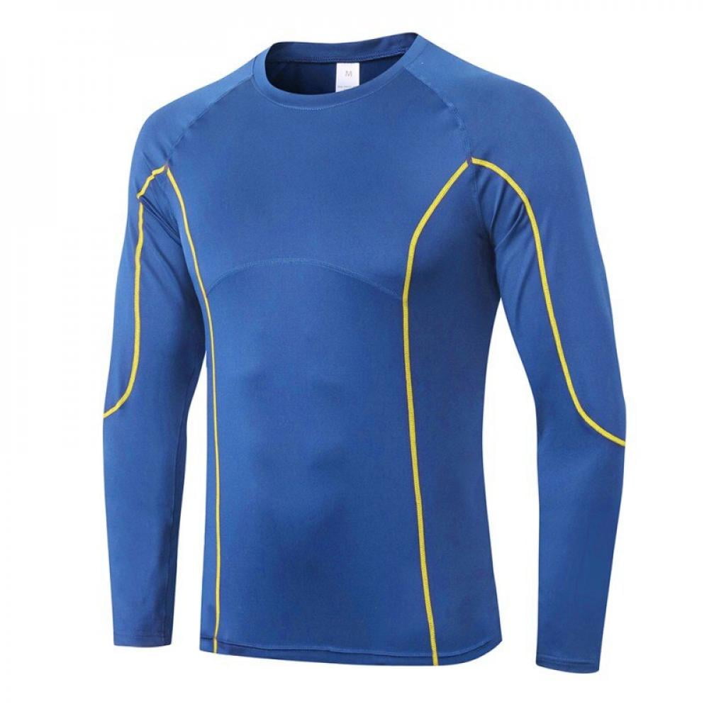 New Mens Compression Armour Base Layer Long Sleeve Thermal Gym Sports Shirt Tee 