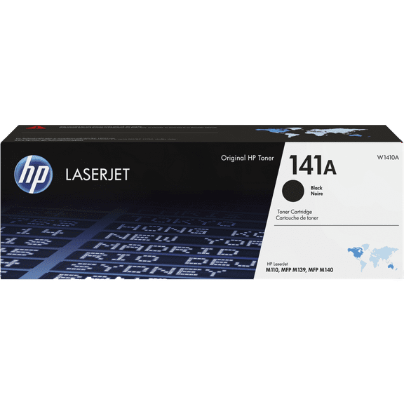 HP 141A Black Original LaserJet Toner Cartridge, ~950 pages, W1410A