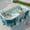 Dark Green, variant on JieC 116in Inground Swimming Pool, Non-Inflatable Foldable Portable for Patio, Yard, Blue