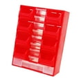 thumbnail image 4 of S SERENABLE Hardware Parts Organizer Wall Mounted Storage Bins for Bolts Small Items Nails Red, 4 of 9
