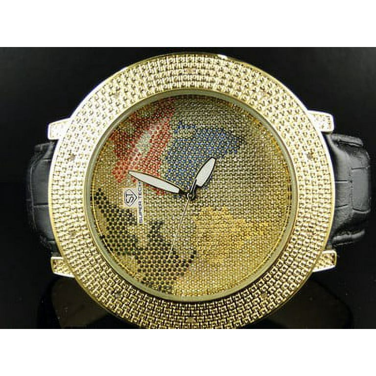 Super Techno Global Map Diamond Watch Super Techno