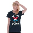 thumbnail image 3 of You Are Bomb Ice Pop Firecracker Womens Slim Fit Graphic Tee Brisco Brands X, 3 of 5