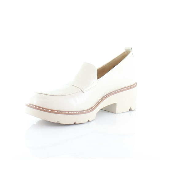 Naturalizer Women's Darry Lug Sole Heeled Loafer Porcelain 12M