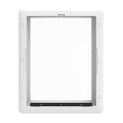 Hakuna Pets White Essential Medium Pet Door for Screens, Doors & Walls up to 2.76 Thick, for Dogs and Cats up to 42 lbs