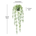 thumbnail image 5 of TETOU Faux Plants Artificial String of Gray Eucalyptus in Pot Realistic Green Hanging Plants for Shelf Desk Home Garden Decor, 5 of 9