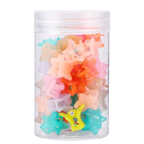 Homoyoyo 40pcs Assorted Color Resin Hair Clips for Girls and Infants, Cute Hair Accessories Set for Everyday Use